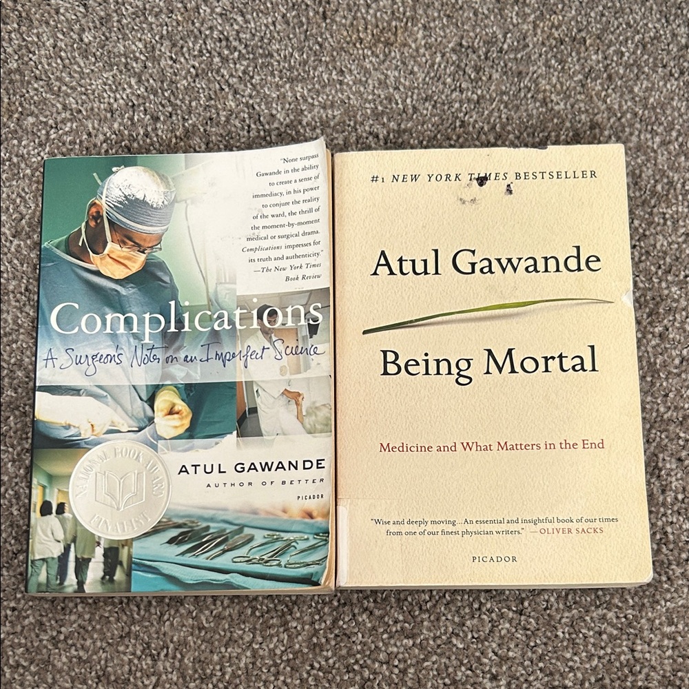 Complications and Being Mortal Books by Atul Gawande
